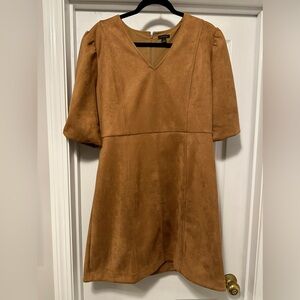 Ann Taylor soft and classy faux suede dress.  So soft and flattering.